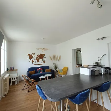 Apartament T3 Centre-ville Avec Parking Tours